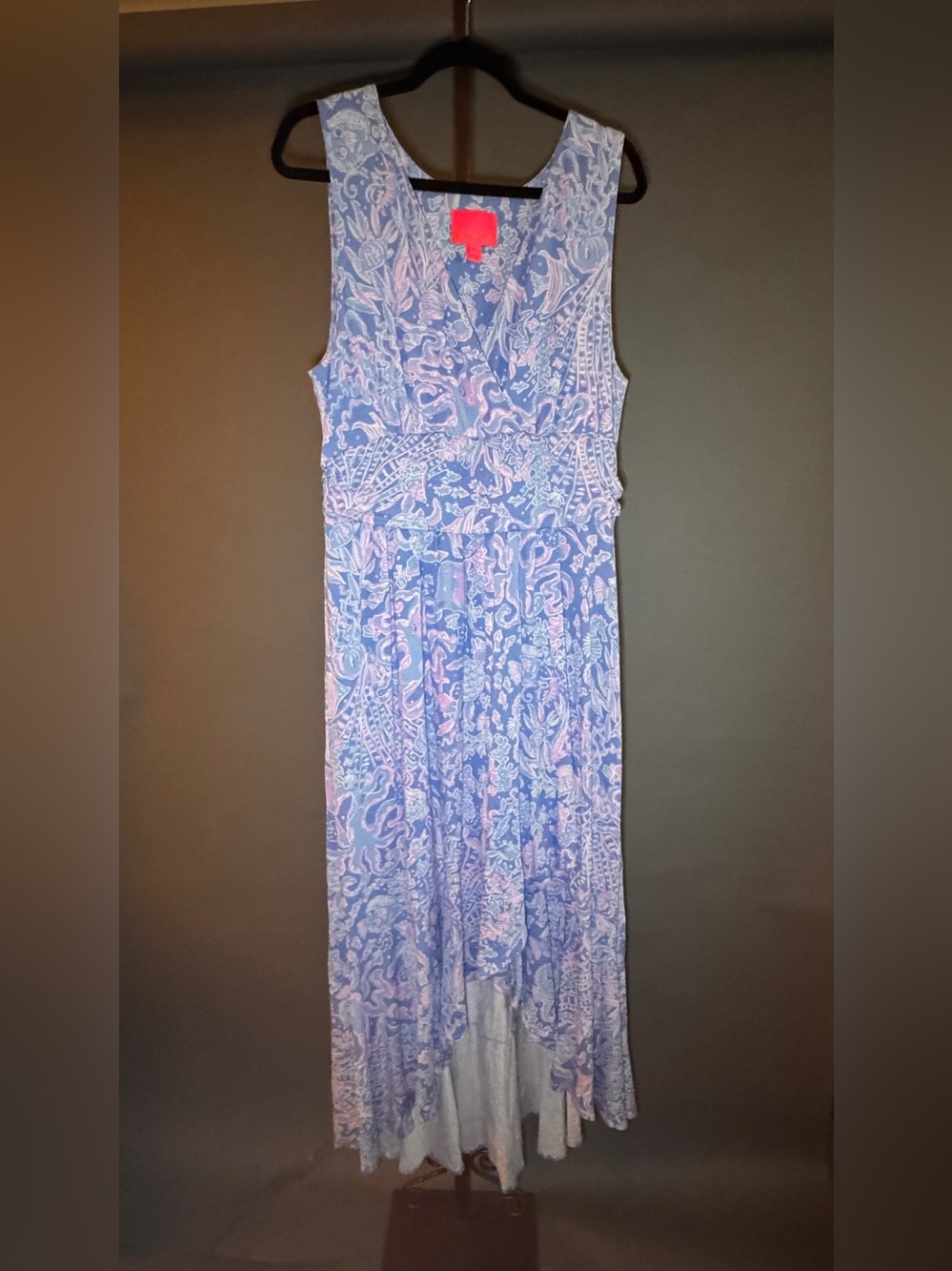 Lilly Pulitzer Blue Tropical Maxi Dress – Women’s XL